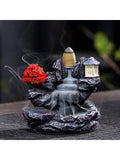 High-quality Resin Incense Burner Creative Viewing Smoke Reflux Home Qme D