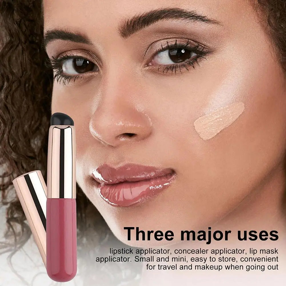 NEW Silicone Lip And Concealer Makeup Brushes Silicone Brush Lip Balm Lip Gloss Lip Stick And Concealer MultiFunction Brush Qme