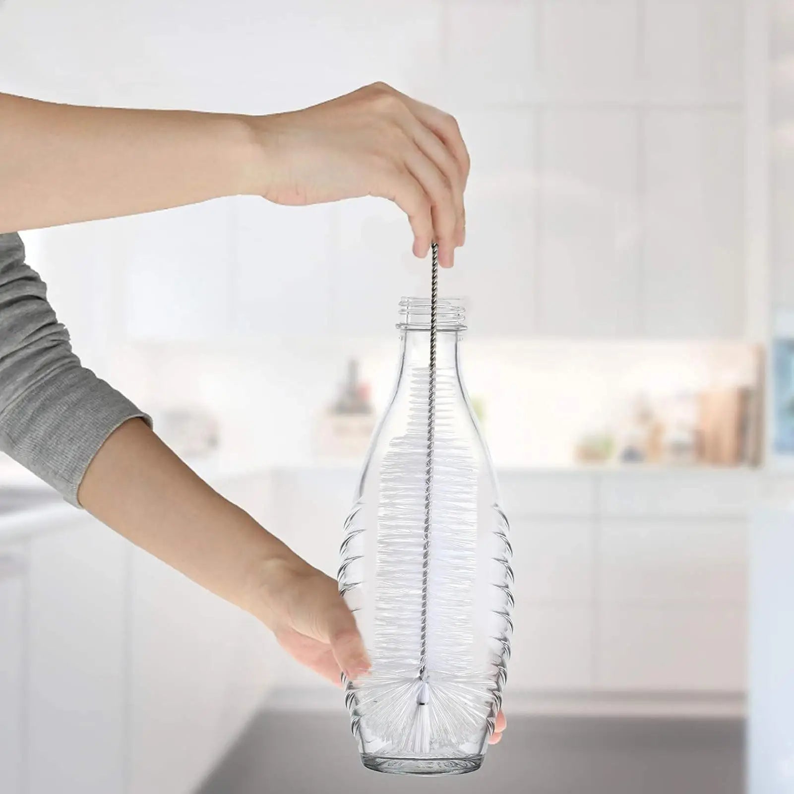 Bottle Brush Cleaner Flexible Water Cleaning Tools Long Handle Narrow Qme