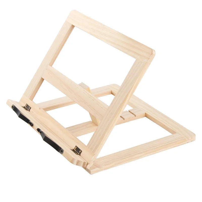 Wood Grain Reading Stand Children's Bookshelf Learning Notebook Support Stand Reading Rack Notebook Artifact Anti-myopia Book Qme