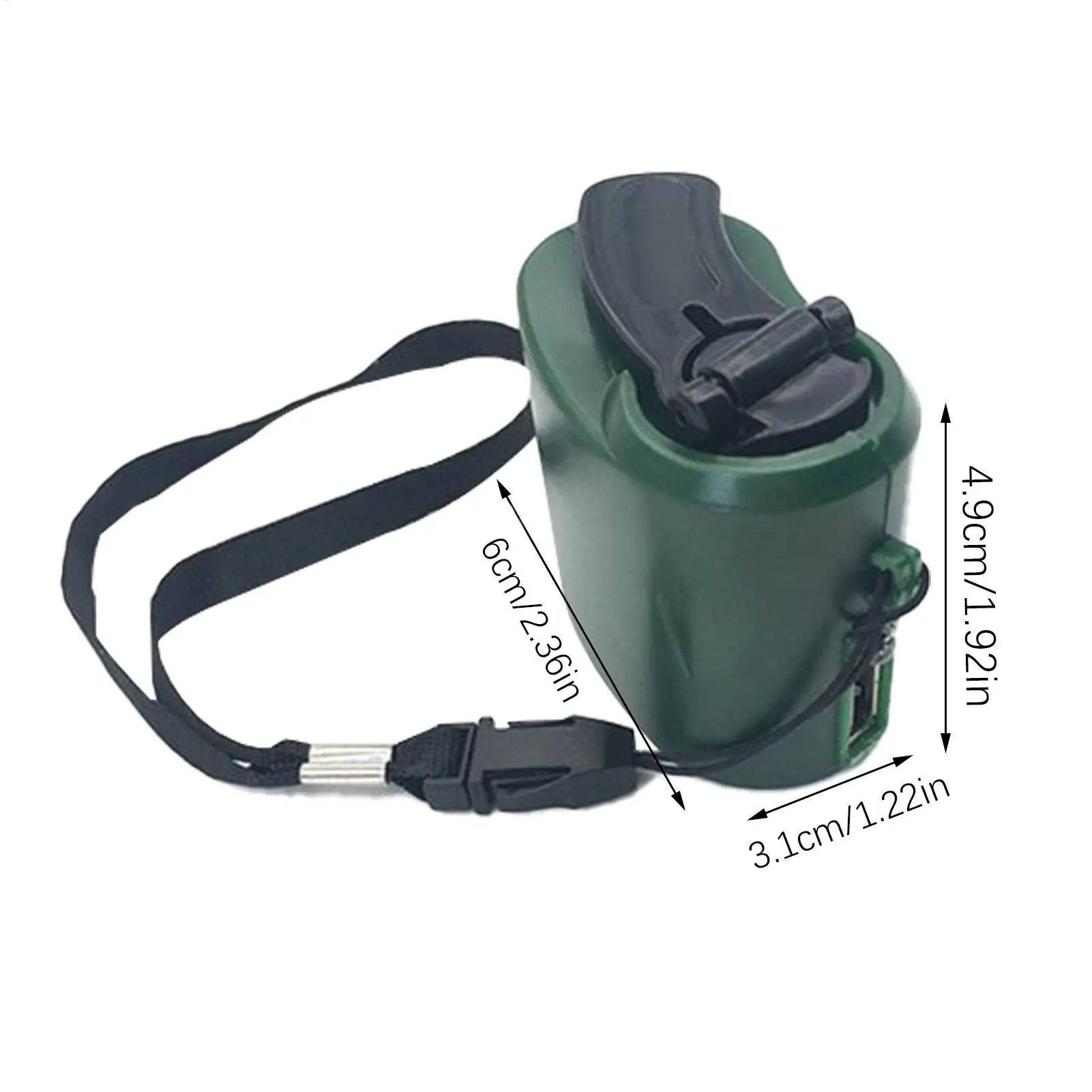 Hand Crank Phone Charger Portable Power Supply Backpacking Cellphone Qme