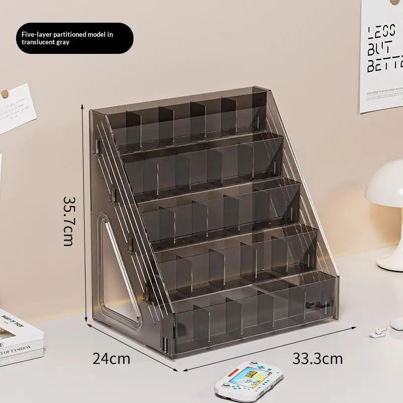3 4 5 Tier Large-capacity Acrylic Desk Divider Watercolor Pencil Qme 5 floors