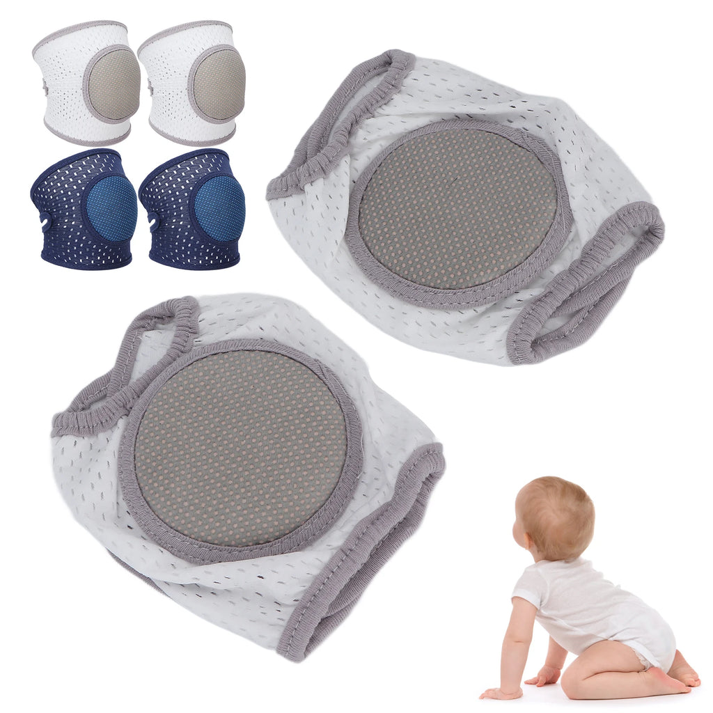 Baby Crawling Pads Soft Cotton Elastic Unisex Prevent Slip Infant Knee Cover Baby Knee Protectors Crawling Knee Pad Qme