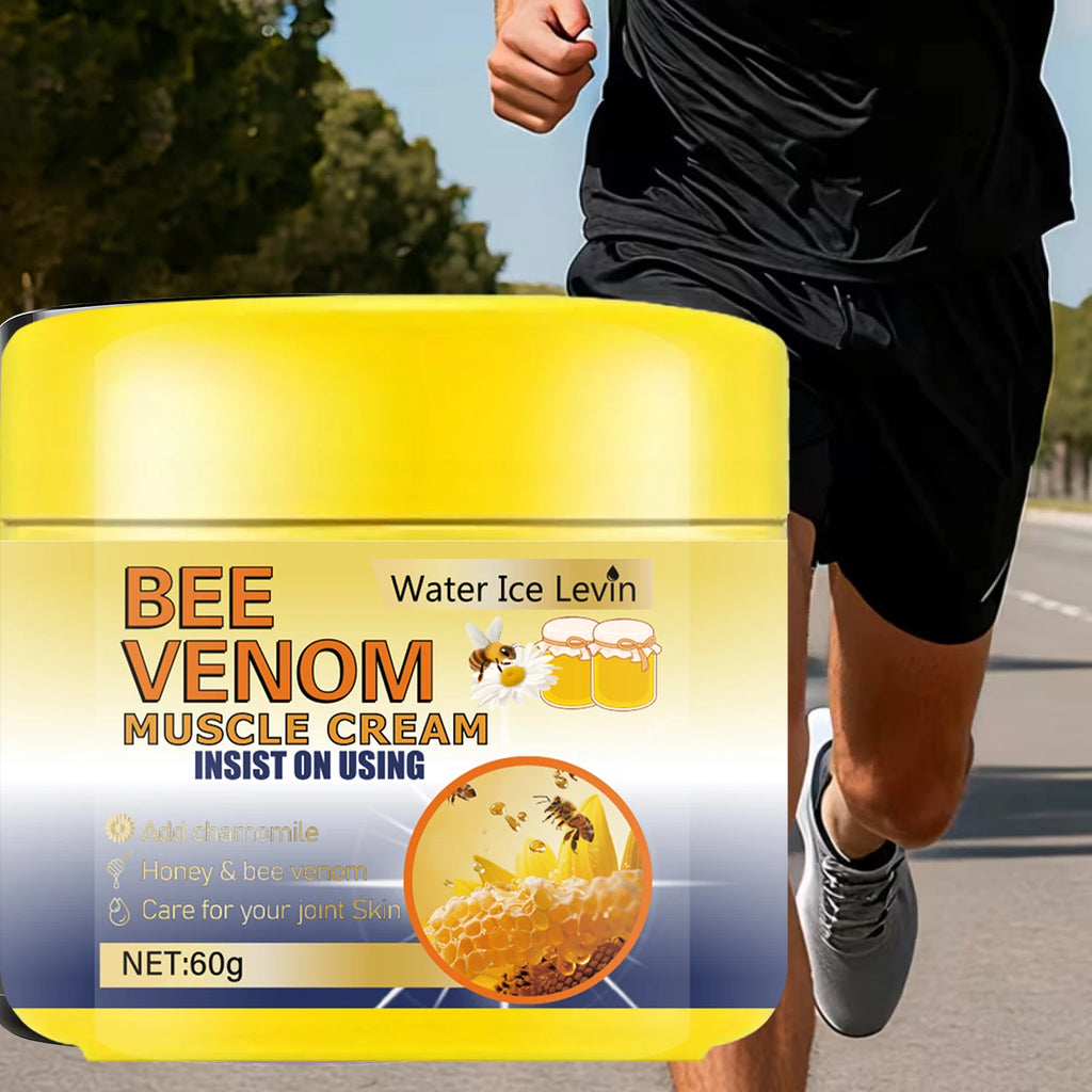 Cooling & Warming Neuropathy Muscle Cream with Bee Venom, Hyaluronic Acid & Magnesium for Muscle & Joint Relief. Qme