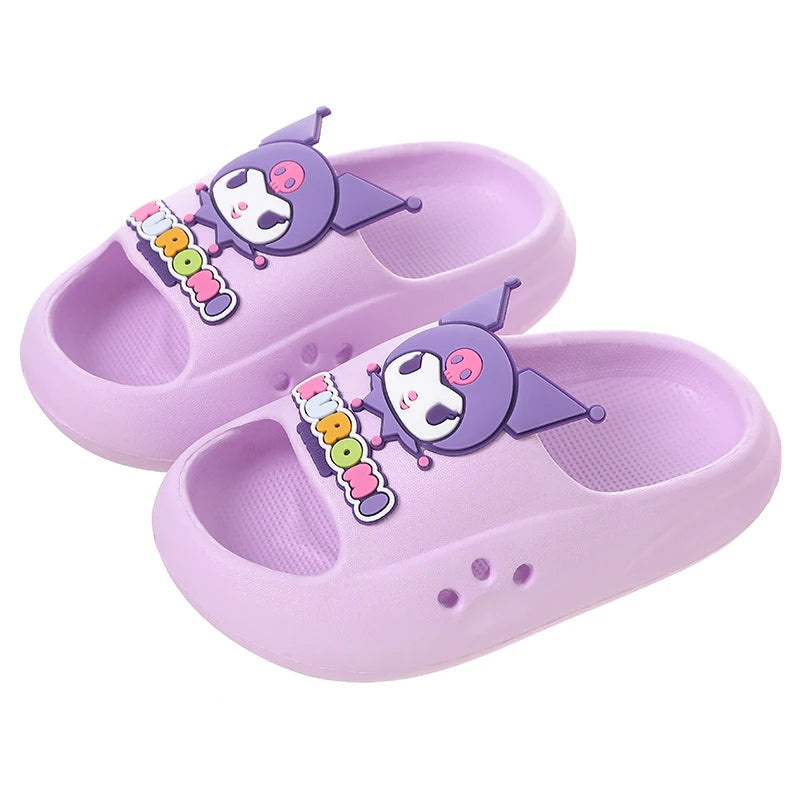 Hello Kitty Kuromi Cartoon Slippers Cute, Non-Slip, Soft-Soled Slippers Indoor and Bathroom Slippers Qme