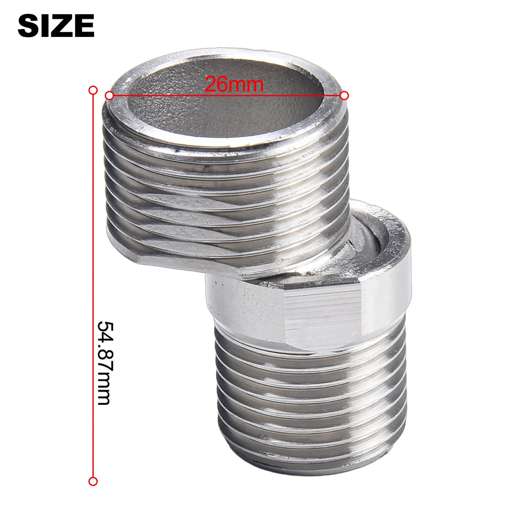 360Degree Adjustable Faucet Angled Curved Foot Eccentric Screw Corner Shower Extension TapAdapter For Kitchen For Bathroom Qme