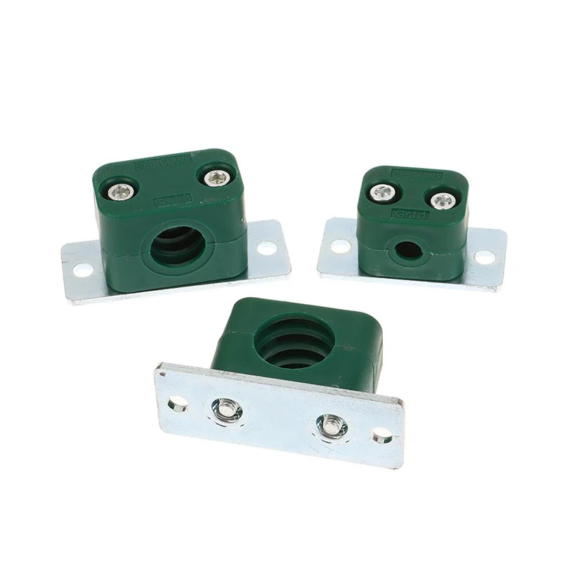 2PCS Bolted Clips Assortment Set; Plastic Fasteners for 6/9.5/12.7/19/20/21.3/25/32mm Pipes. Qme