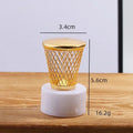 8CM LED Mini Electronic Candle Lamp Desktop Decoration Glowing Night-Light Christmas Golden Lighting Party-Decoration Star Qme DXD-0052