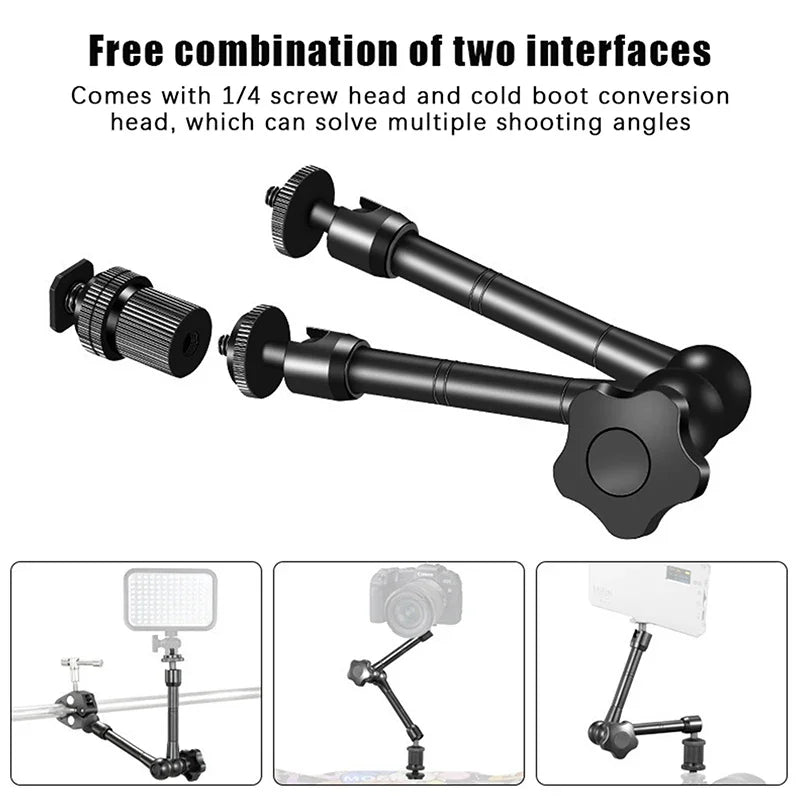 Adjustable Friction Articulating Magic Arm Clamp Camera LCD Monitor Qme
