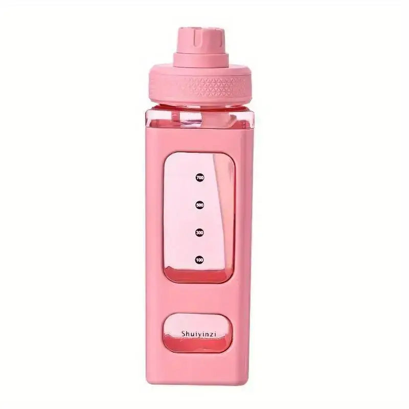 700 Outdoor Water Bottle Straw Clear Scale Sport Plastic Portable Qme