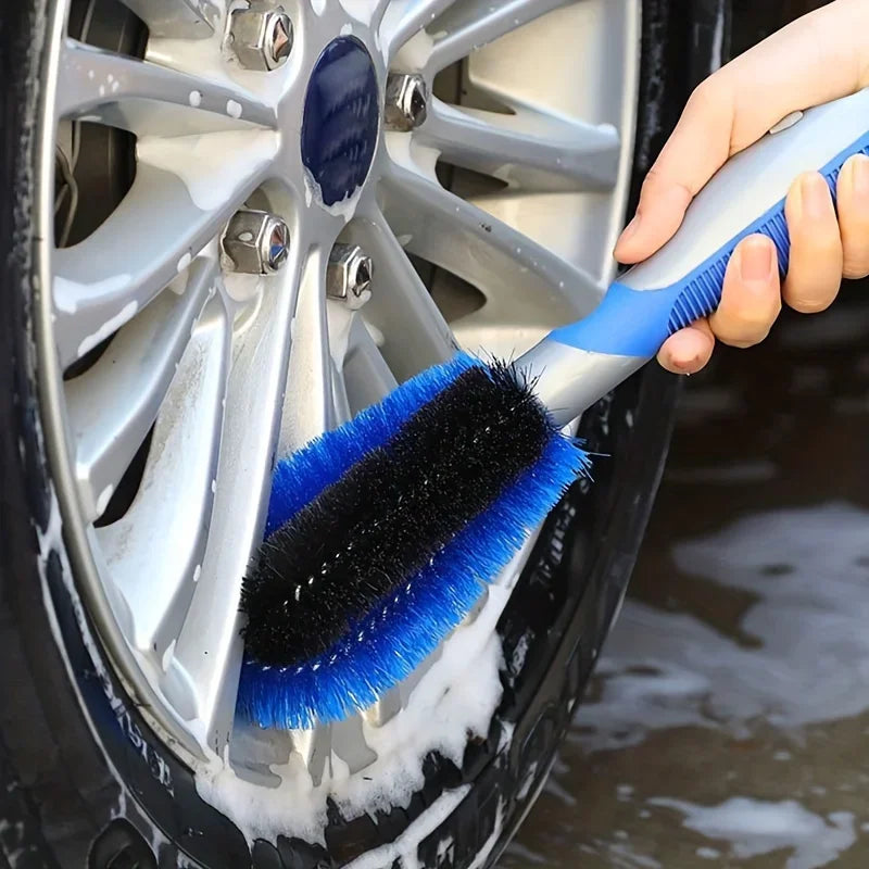 1pc, Non-Slip Car Wheel Brush - Soft Handle Tire Cleaning Brush for Easy and Effective Cleaning - Perfect for Household Qme