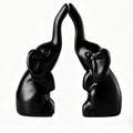 1 Pair Small Animal Statue Elephant Figurine Home Decor Mini Gold Qme A