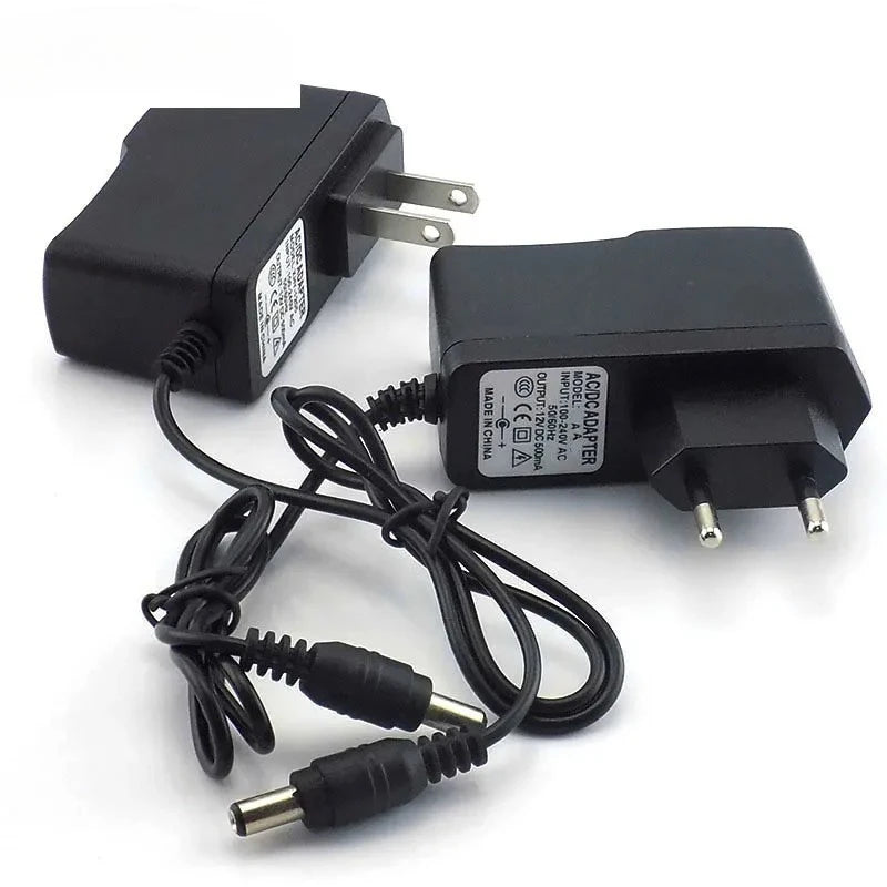 3pcs 500mA Power Converter supply Adapter AC to DC 12V 0.5A Power Supply US Plug Switch 5.5mm x 2.1mm For Strip Light 100-240V Qme US Plug
