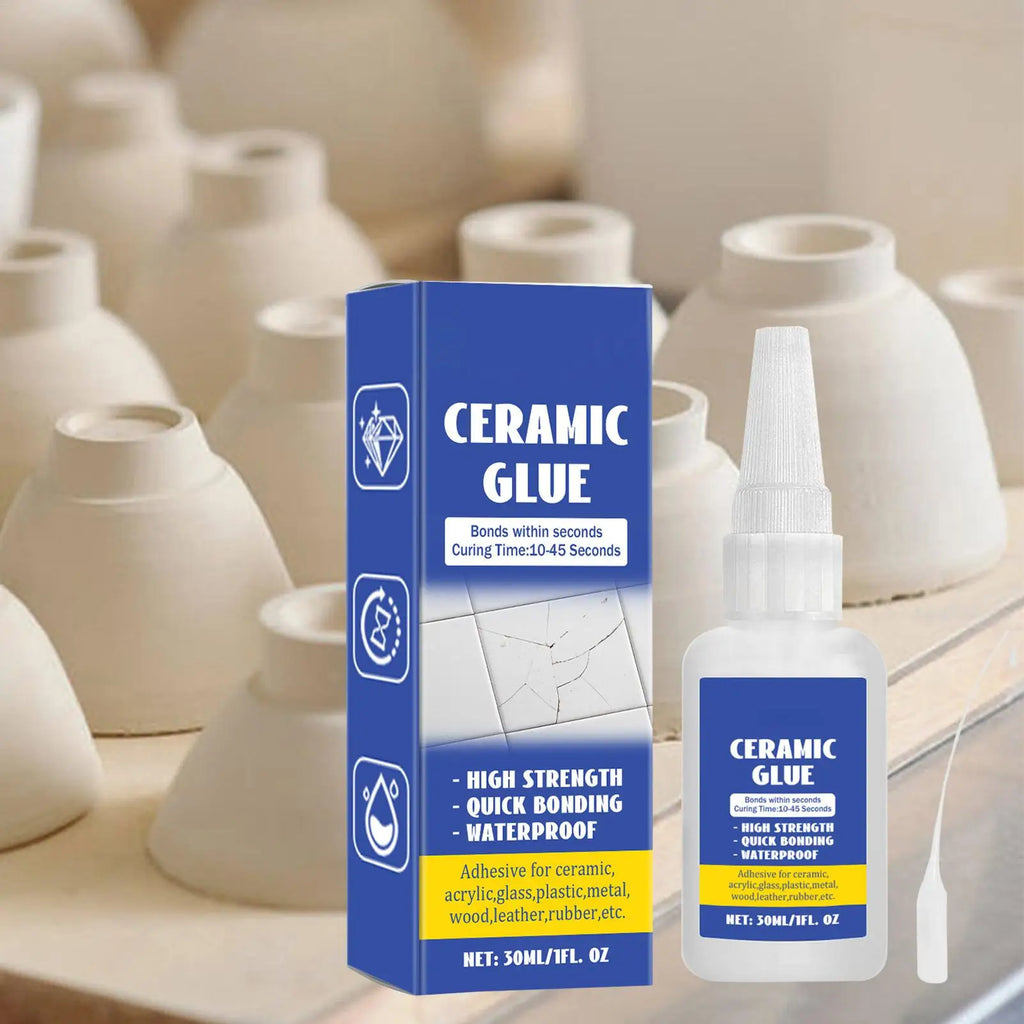 Ceramic Repair Glue Ceramic Sealant Pottery Glue Waterproof 30ml Glass Glue DIY Crafts Strong Adhesive Clear Glue for Pottery Qme