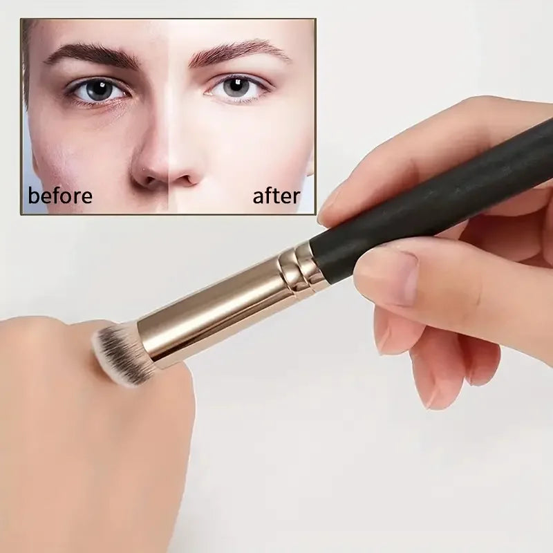 Under Eye Concealer Brush Kabuki Nose Contour Dense Bristles Full Qme