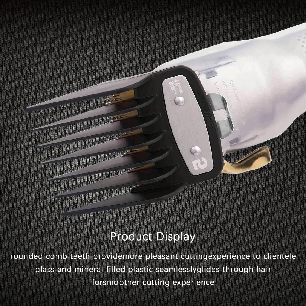 Three-piece Hairdressing Limiting Comb Oil Head Electric Clipper Accessories Electric Clipper Caliper Set Positioning Comb Qme