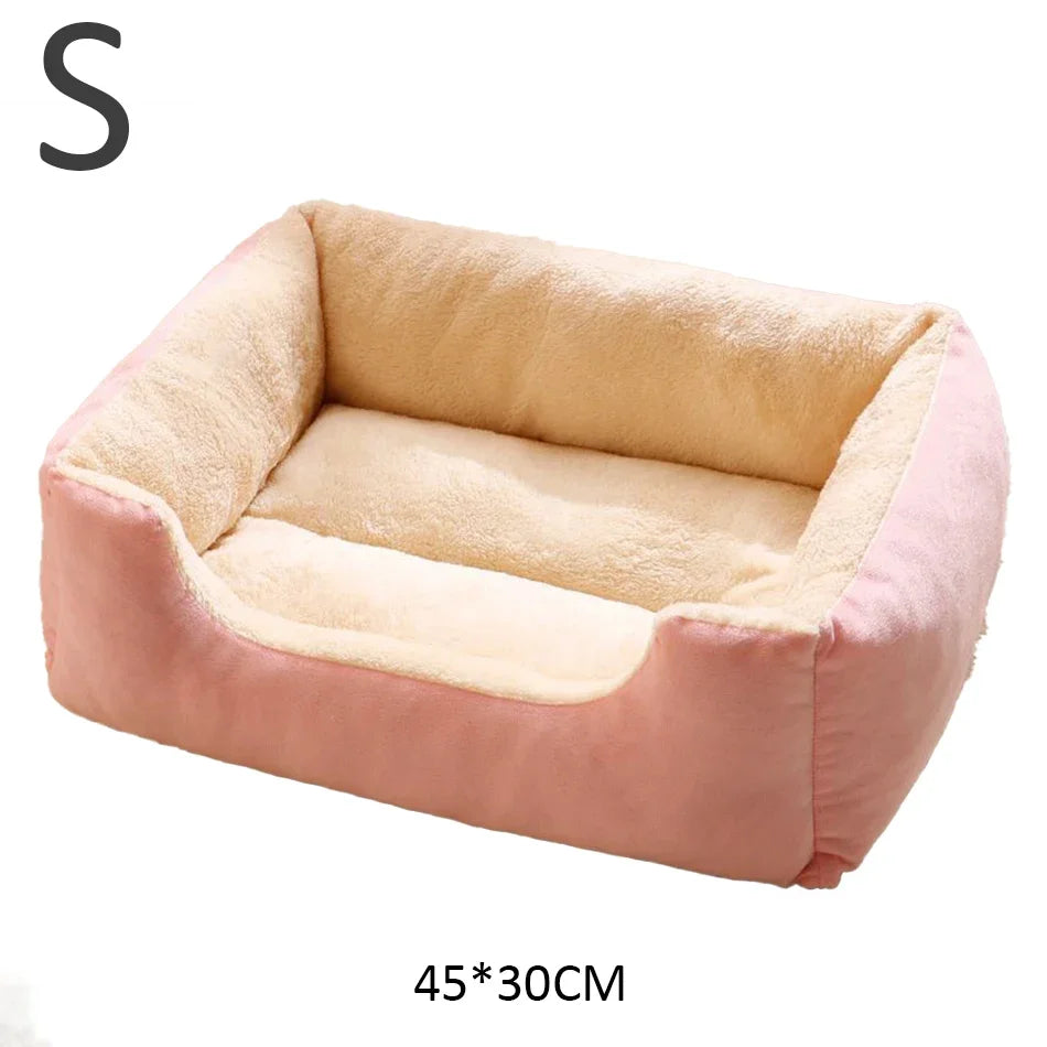 Bed for Cats Pet Products Cushions Kitten Goods Accessories Dog All Houses Supplies Things Accessory Habitats Basket House Beds Qme Pink-S