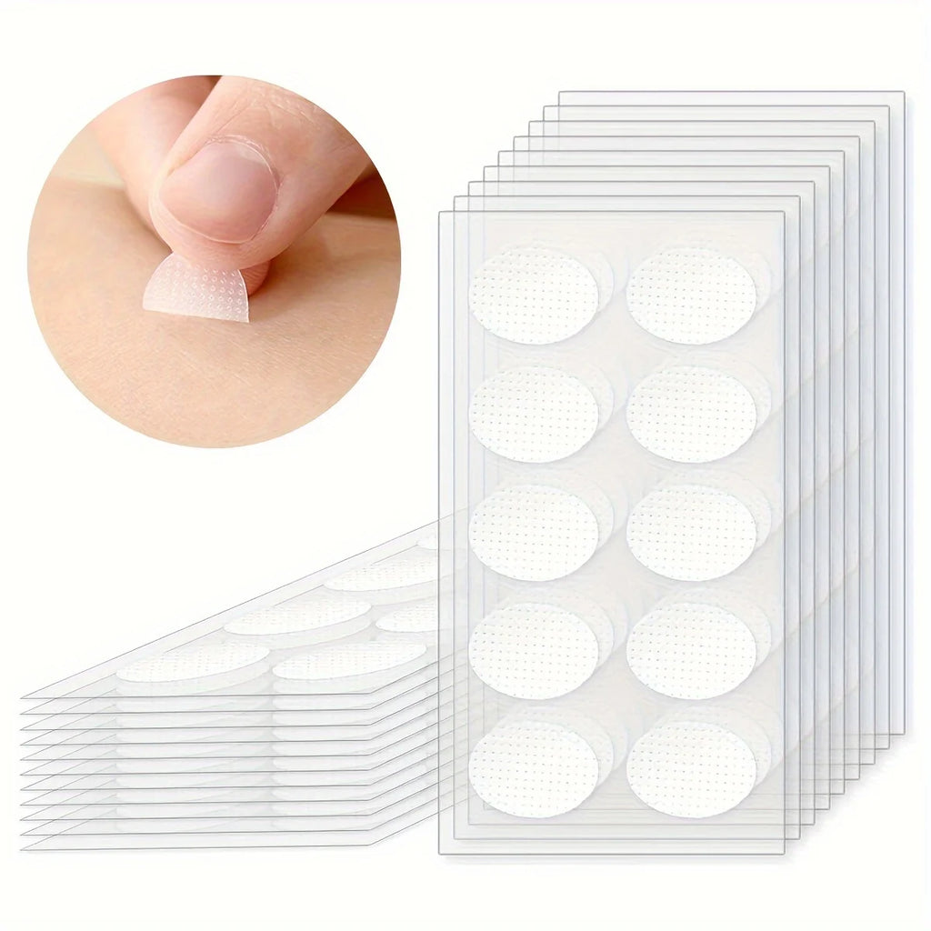 Earlobe support patch, bifurcated high-strength transparent ear ring sticker, suitable for long-term wearing, Qme 50pcs