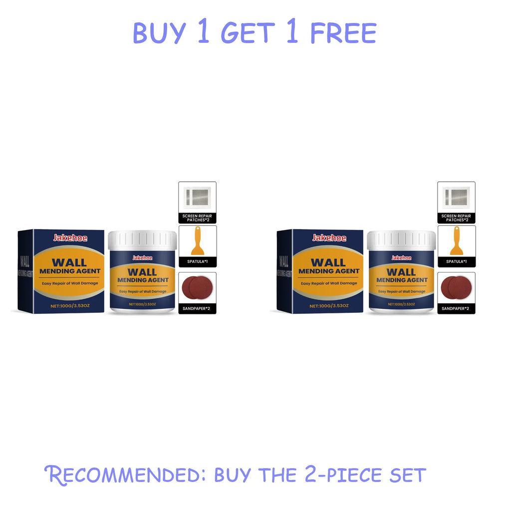 Household Wall Repair Paste Kit - Cracking Hole Peeling Nail Hole Wall Paint Solution for Home Wall Maintenance Qme 2 set