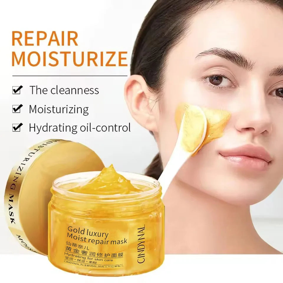 Golden Face Cream Collagen Moisturizer Moisturizing Sleeping Mask Qme