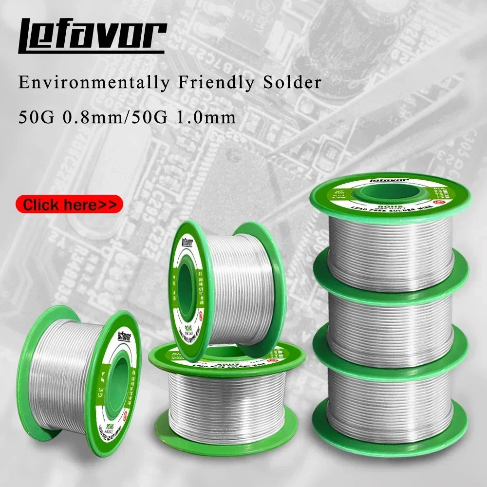 Lead Solder Wire Wick Welding Tin Environmental Protection Roll Qme 0.8mm 50g
