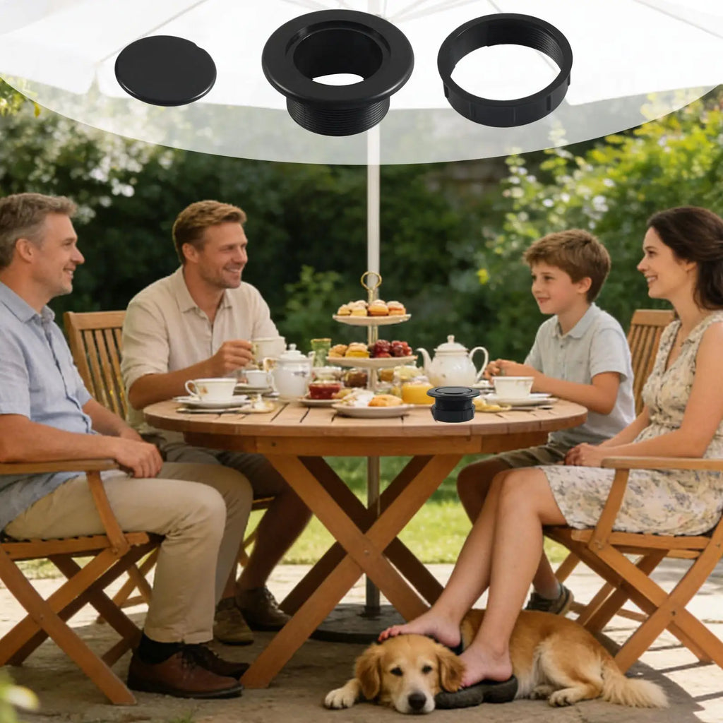 Table Umbrella Hole Cover Easy Installation Securing Adapter Patio Qme