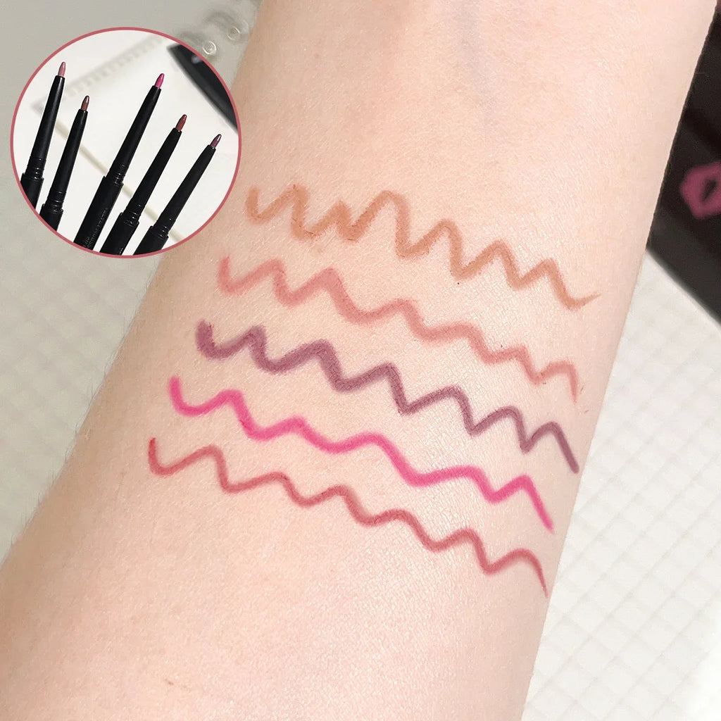 Lip Liner Brush Pencil One-piece Outline Three-dimensional Full Shape Qme