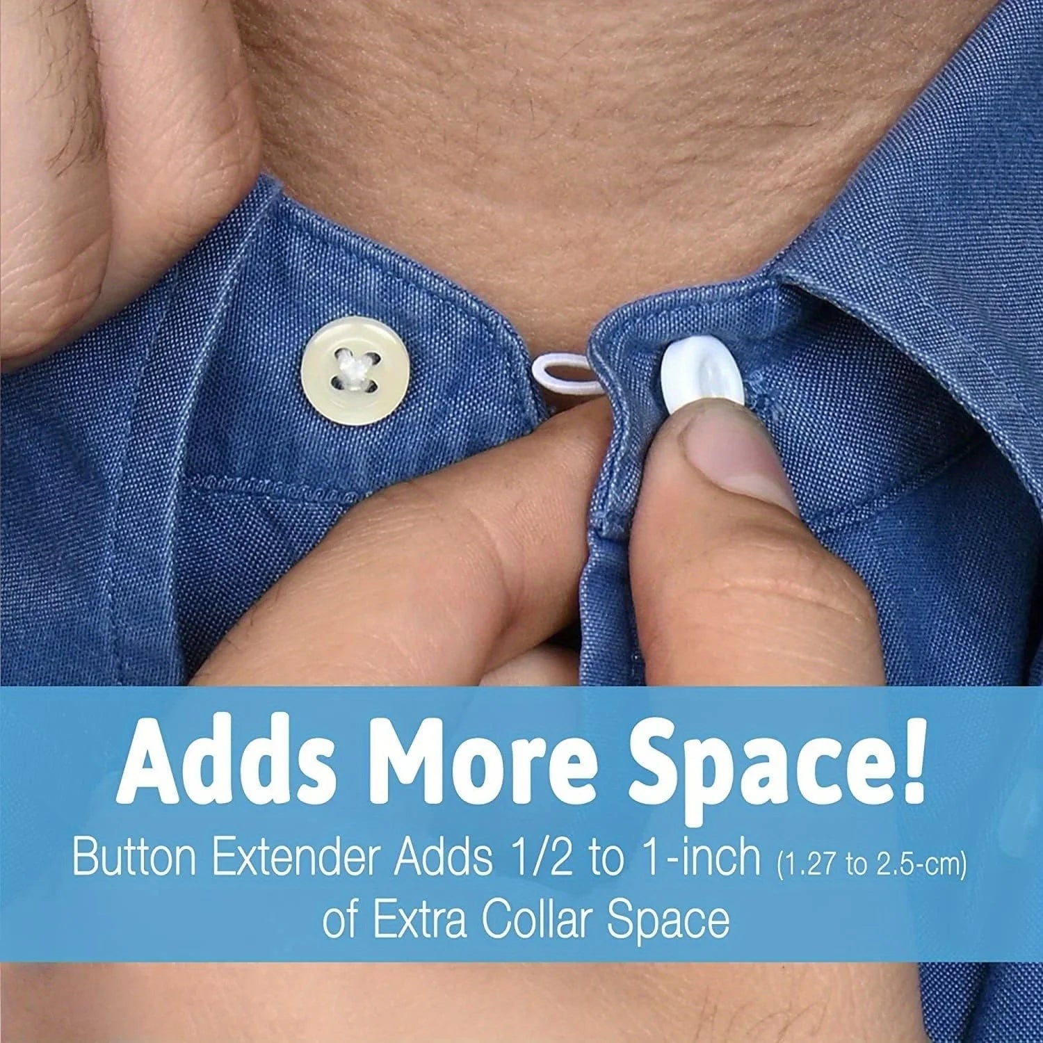 4Pcs removable cuff neckline retractable button, soft elastic neckline cuff extender, seam-free adjustable retractable button Qme