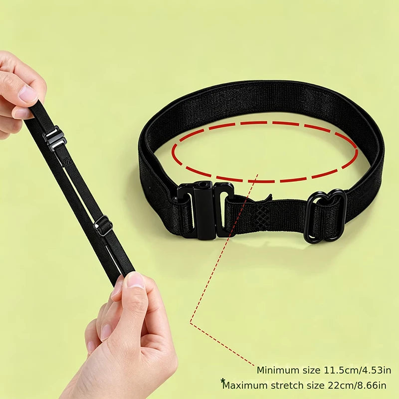2/4Pcs Invisible Leg Shortening Straps,Adjustable No-Sew Hidden Non-slip Pants Edge Bands, Anti-drag Pants Hem Fixing Device Qme