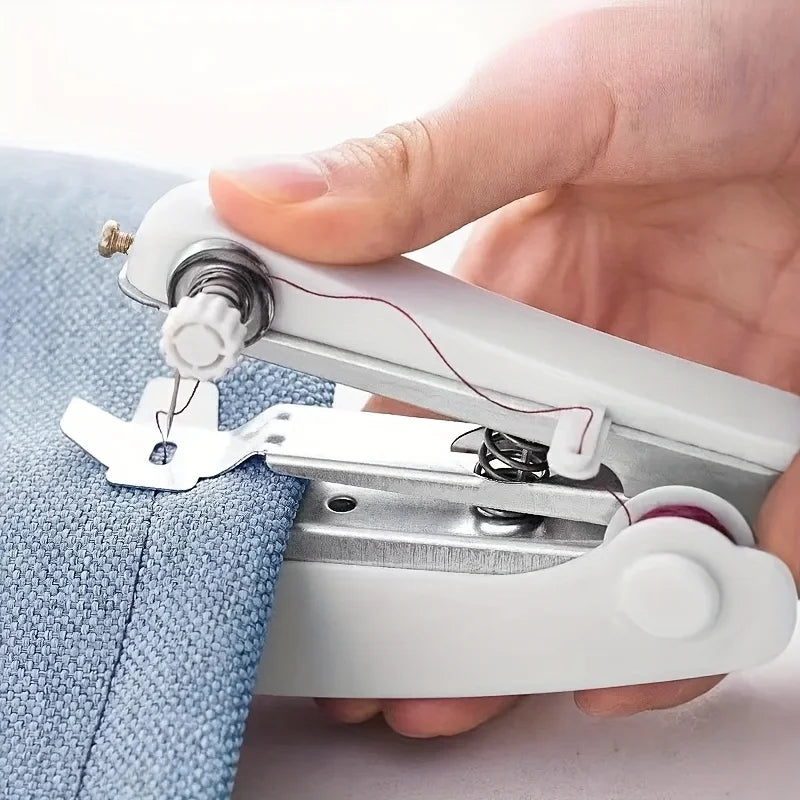 Portable Handheld Sewing Machine Set: Includes 1 Mini Sewing Machine, Which Is a Must-Have Equipment for Easy Emergency Repairs Qme