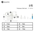 2pcsAquarium Hose Holder Hard PC Material Pipe Clamp Filter Inlet Outlet Clip Fish Tank Splitter Fix Feeder Mounting Accessories Qme S 2PCS