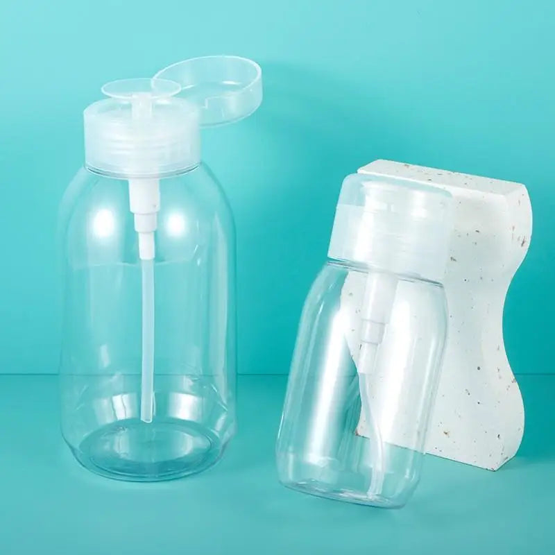 200 300 Refillable Push-type Dispenser Bottles Empty Pump Containers Qme