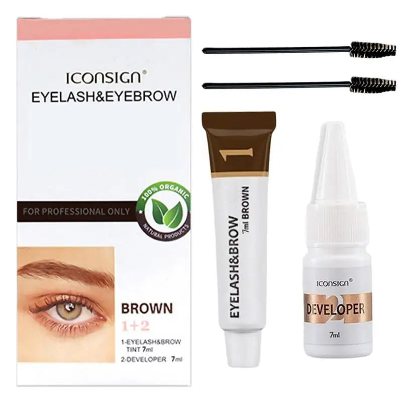 5pcs Eyebrow Tinting Kit Eyelash Eyebrow Dye Tint Gel Quick Dry Waterproof Long-lasting Eyebrow Dye Tint Dye Eyebrow Mascara Qme