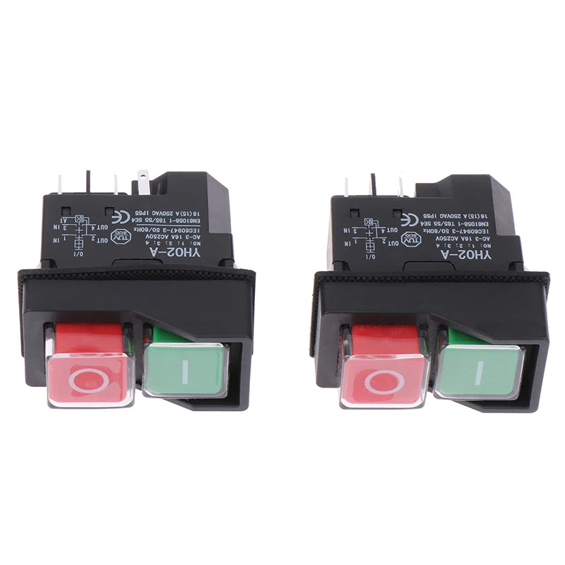 Electromagnetic Push Button Switches Starter Machine Tool Equipment Waterproof Switch Safety Security IP55 KLD28A Qme