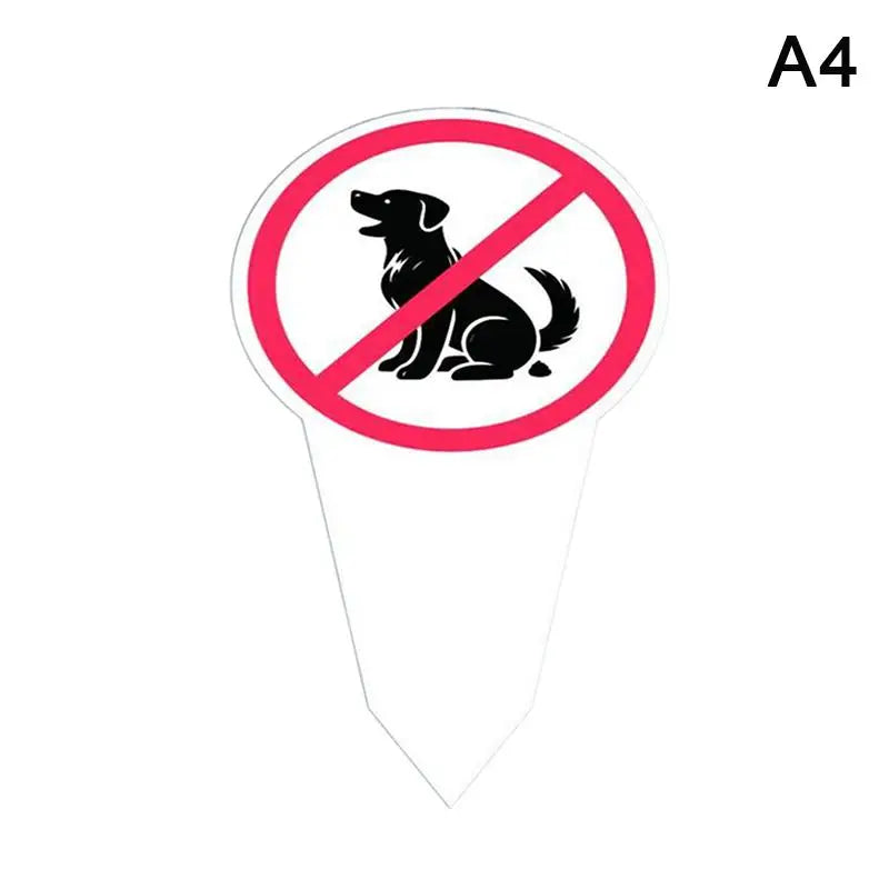 Outdoor Waterproof Warning Pet Owners Prevent Pollution No Dog Poop Qme A4