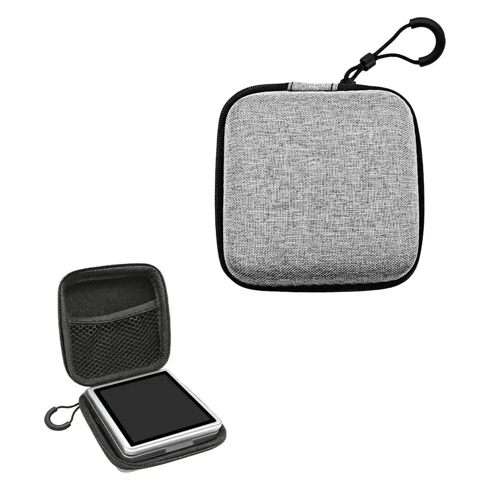 Carrying Case Compatible with Anbernic RG Rotate Handheld Console, Portable Protective Bag with Mesh Pocket Qme Gray