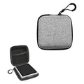 Carrying Case Compatible with Anbernic RG Rotate Handheld Console, Portable Protective Bag with Mesh Pocket Qme Gray