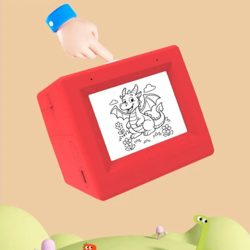 HD Screen Mini AI Printer Portable Magic Box 1080P Smart Voice Qme