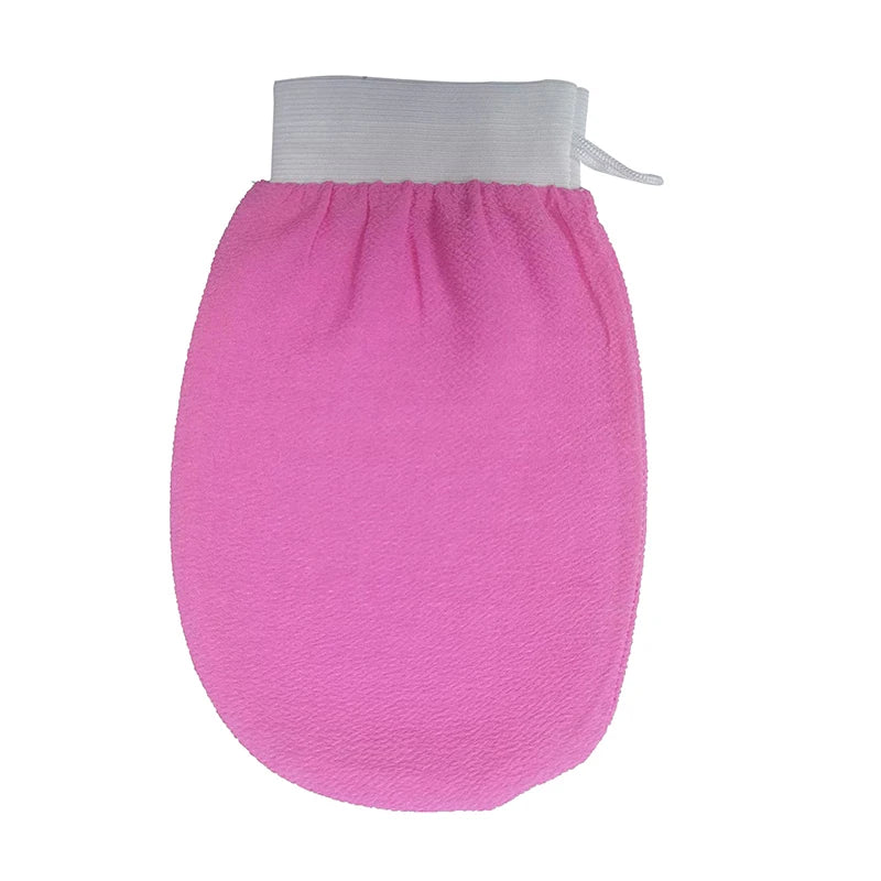Moroccan Shower Exfoliating Glove Hammam Bath Body Cleaning Scrub Qme Rose red