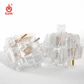 10PCS Kailh Clione Limacina Switch For Mechanical Keyboard Transparent5pins SwitchLinear/Tactile Qme Linear 58g