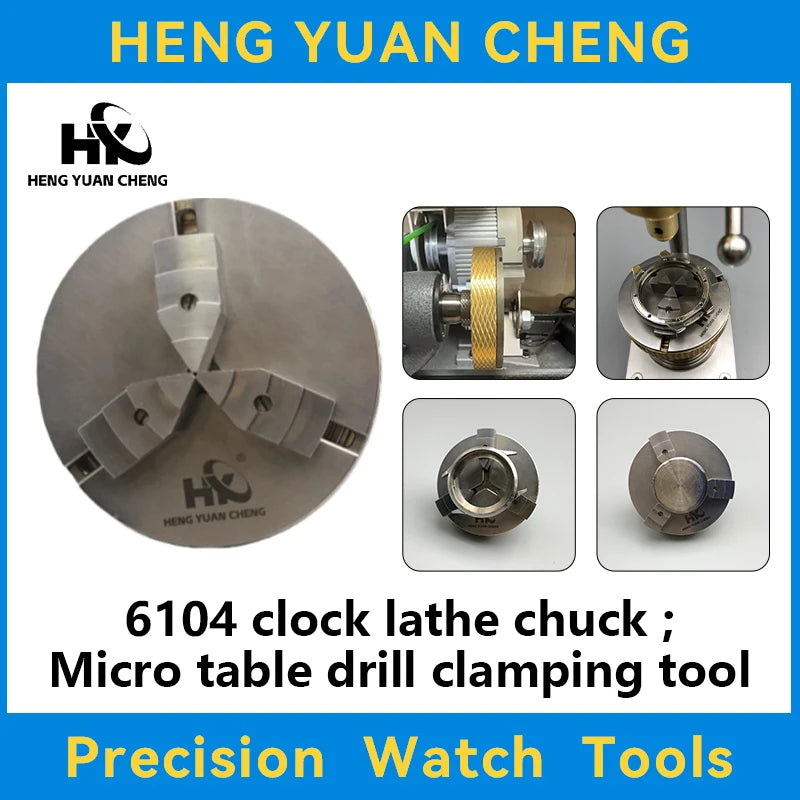 Watch Repair Tool 6104 Clock Lathe Chuck Micro Table Drill Clamping Qme
