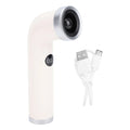 Bladeless Handheld Cooling Fan Smart Push Button Digital Display Rechargeable Handheld Bladeless Fan Versatile for Outdoor Use Qme WHITE