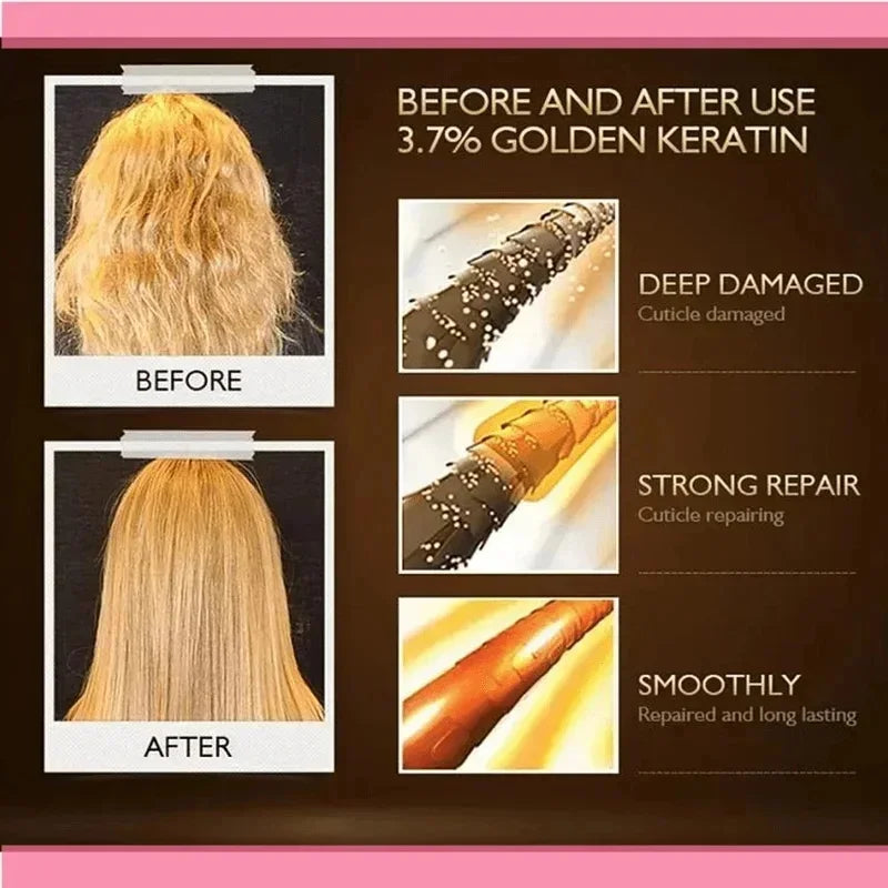 200g Magical Hair Mask Collagen Keratin 5 Seconds Repair Damaged Frizzy Hair Smooth Deep Moisturize Nourishing Hair Care Product Qme