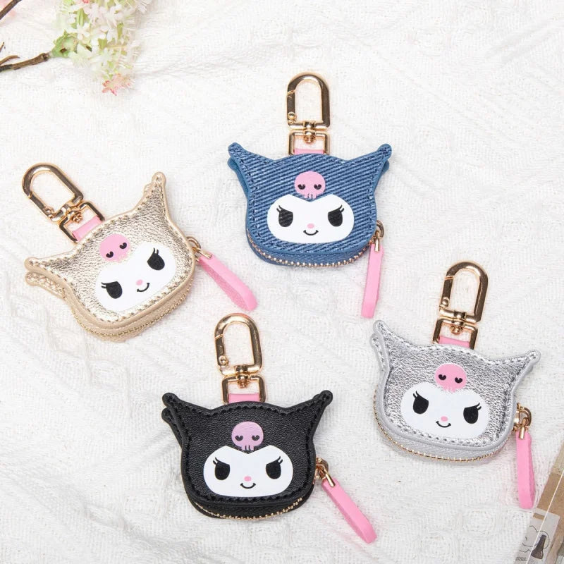 Cute Colorful Clowmi Keychain Charms Mini Cartoon-Style Stylish Bag Charms Coin Purse Qme