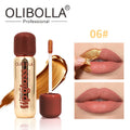 6Color Metallic Orange Peel Off Lip Stain Reveal Waterproof Pink Lip Tint Transfer Proof Non-stick Cup Natural Matte Lipstick Qme 06
