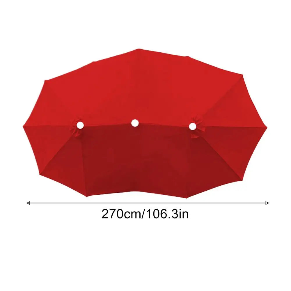 Replacement Umbrella Canopy 8 86ft 12 Ribs Waterproof Double Sided Qme China Mainland Red