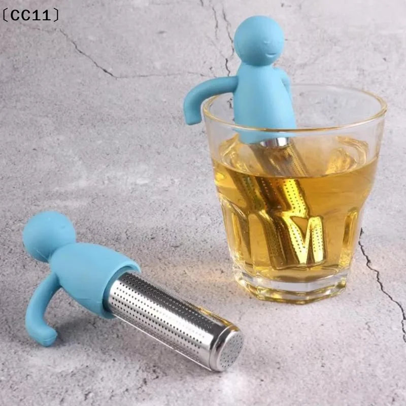 Stainless Steel Creative Human-shaped Tea Infuser Kitchen Home Use Qme