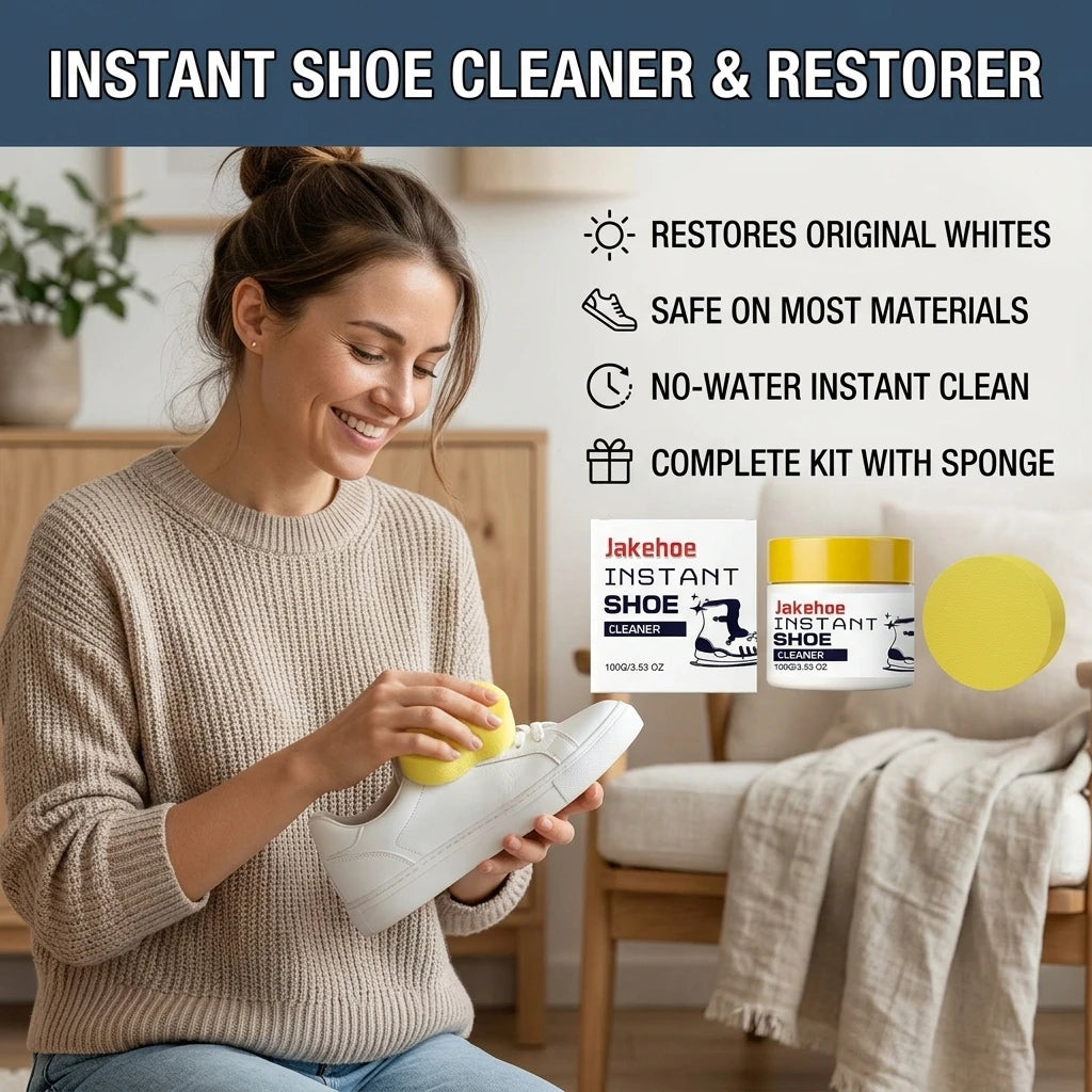 Instant Shoe Cleaning Cream Removing Stains Restore Luster Form a Protective Layer Prevent Yellowing All‑purpose Sneaker Cleaner Qme