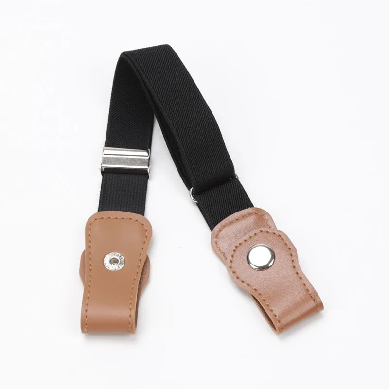 New Child Kids Buckle-Free Elastic Belt No Buckle Stretch Belt for Boys Girls Adjustable Children for Jeans Pants Lazy Belts Qme A17 40-65cm China Mainland