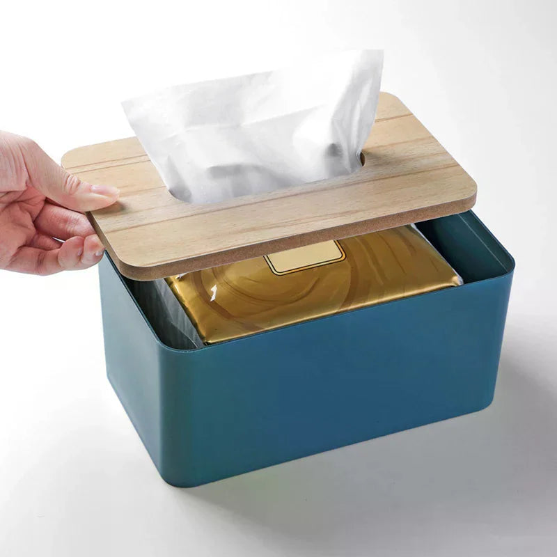 Plastic Tissue Box Simple And Creative Multi-Functional Tissue Storage Box For Home Use Qme